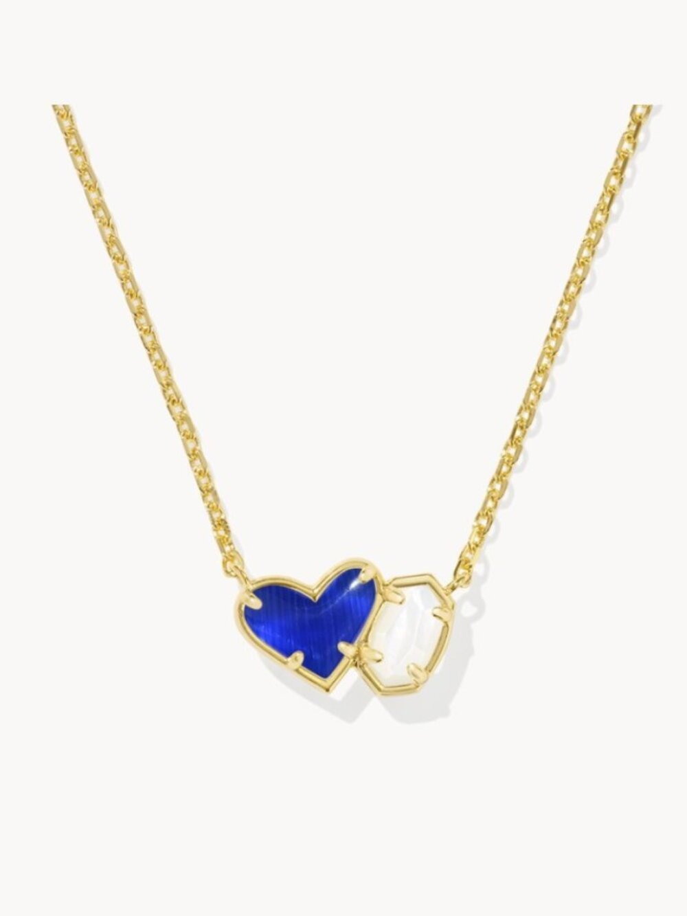 Kendra Scott Ari Heart and Emilie Short Pendant Necklace in Gold